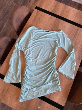 PLT-never worn! Women's Light Blue Ruched mini dress